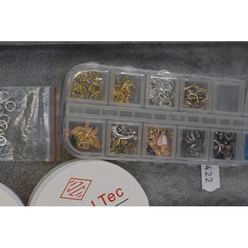 113 - Mixed Tray of jewellery and Crafting Items