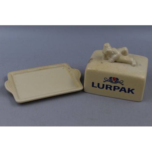 116 - Six Pieces of Lurpak Collectable Ceramics. Includes Four Egg Cups, Butter Dish and Toast Rack.