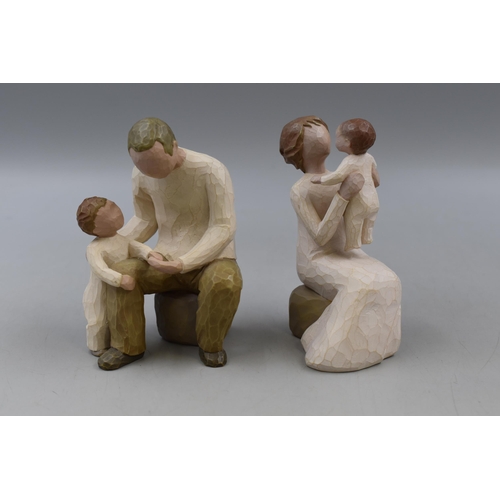 123 - Two Willow Tree Figures (Grandfather and Grandmother)