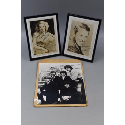 132 - An Original BBC Rolling Stones Promotional Photo (With Original Lineup), And Two Signed Framed and G... 