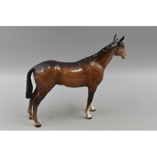 148 - Beswick Brown Gloss Horse (24cm) marked to Base