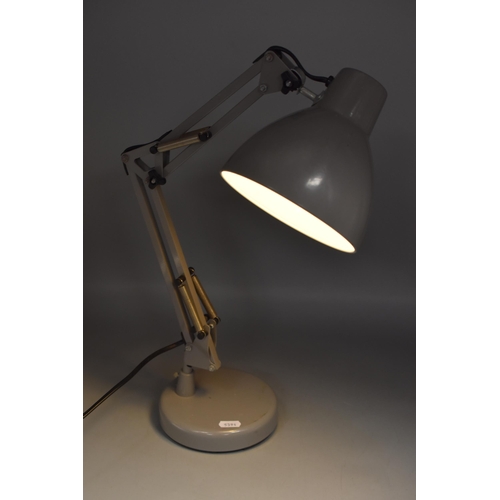 183 - Industrial Style Angle Poise Lamp working when tested