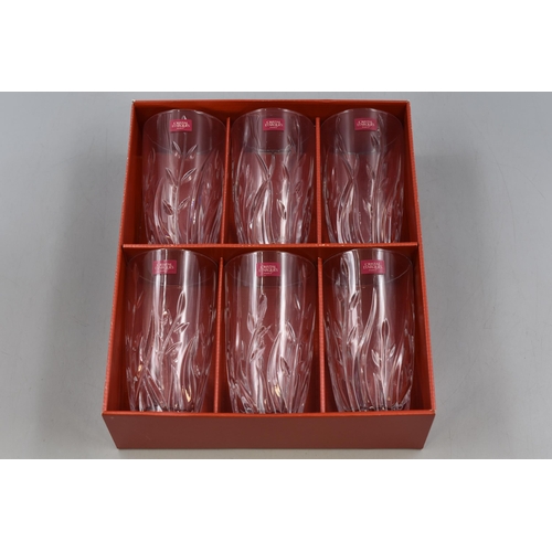 199 - A Boxed Set of Six Cristal d'Arques 'Cassandra' Highball Crystal Glasses