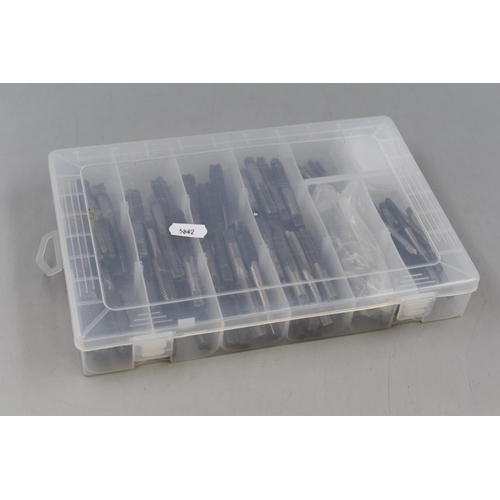 389 - A Selection of Assorted Taps In Clear Plastic Sectional Case