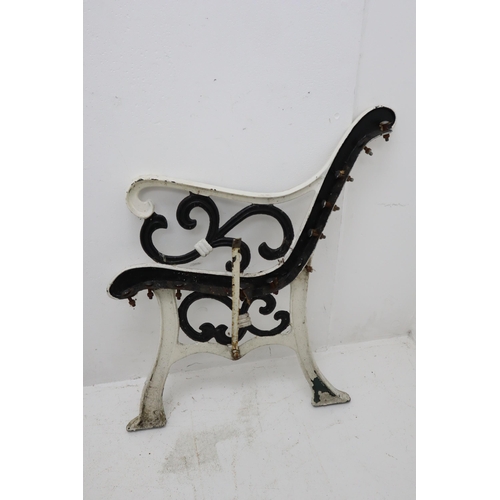 216 - Pair of Vintage matching Cast Iron Bench Ends approx 31