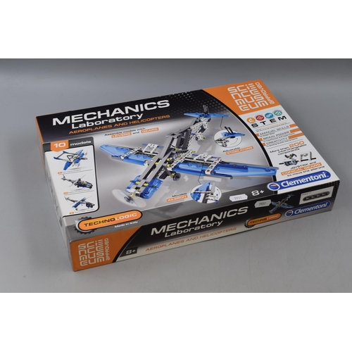 411 - Clementoni Mechanics Laboratory Aeroplane (Sealed Backs in Box)