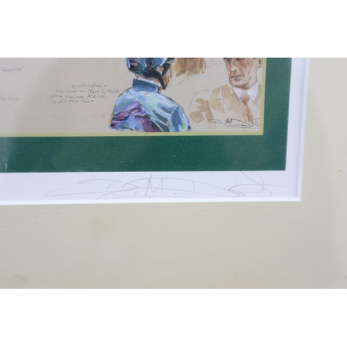 229 - D M Dent Signed Montage of Prints From the 1997 Aintree Grand National also signed by the Winning Jo... 