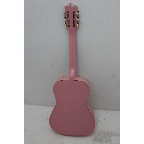 416 - Pink Falcon Three Quarter Size Six String Classic guitar with Guitar bag