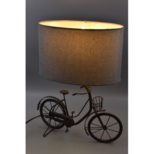 232 - A Bicycle Table Lamp, Powers on When Tested. Approx 17.5