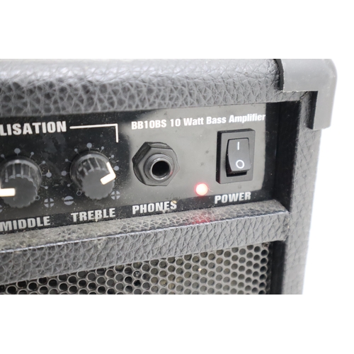 419 - An Elevation Electric Guitar With B.B. Blaster Amp, Powers on When Tested