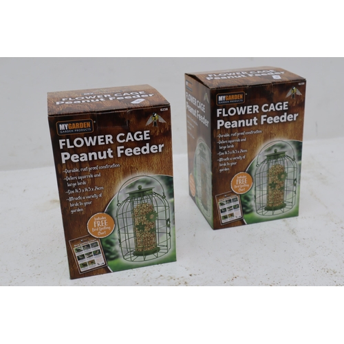 238 - Two new Flower cage Peanut feeders in boxes