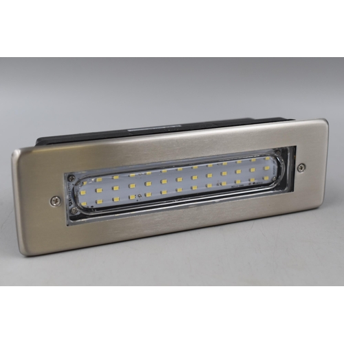 431 - Six RoHS LED Brick Light LED Garden Wall Light Cool White Colour Energy Saving (Untested)