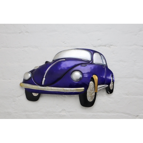 261 - Two pieces of Metal Volkswagon Wall art (Largest 26