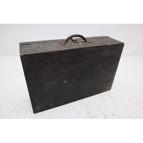 451 - A Wooden Tool Chest With Internal Drawer, Approx 6