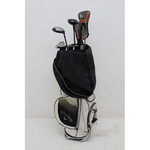 265 - A Callaway Warbird Golf Bag, With A Selection of Five Golf Clubs.