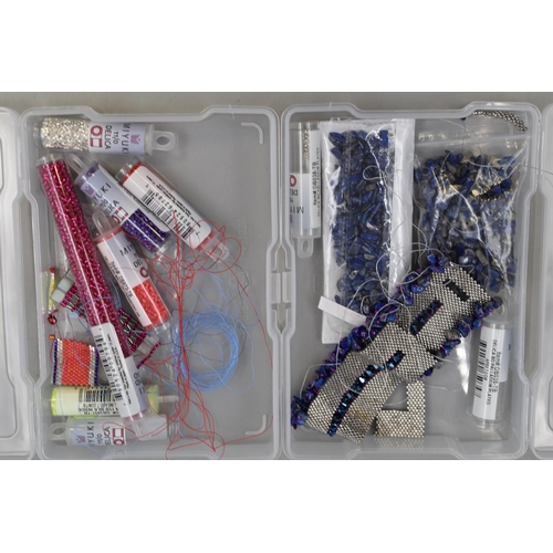 268 - LARGE Collection of Pre-Drilled Jewellery Crafting Beads in a Sectional Storage Case