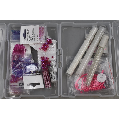 268 - LARGE Collection of Pre-Drilled Jewellery Crafting Beads in a Sectional Storage Case