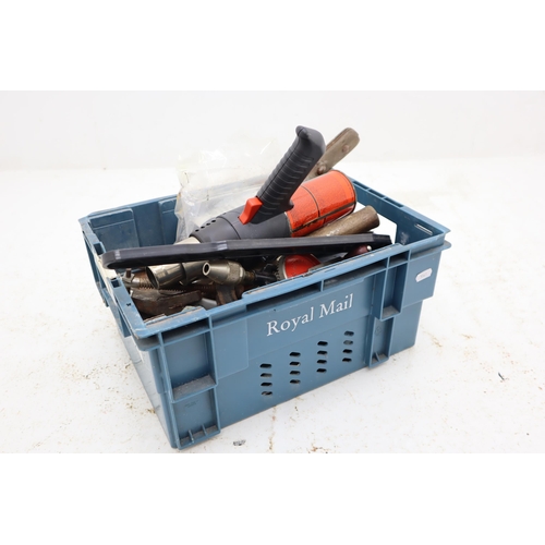 457 - Mixed selection of Hand tools including Stanley Drill, G Clamp, Tymar Heat Gun and More