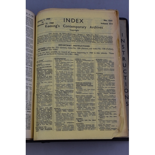 299 - A Keesing's Contemporary Archives Weekly Diary of World Events, 1959-60.