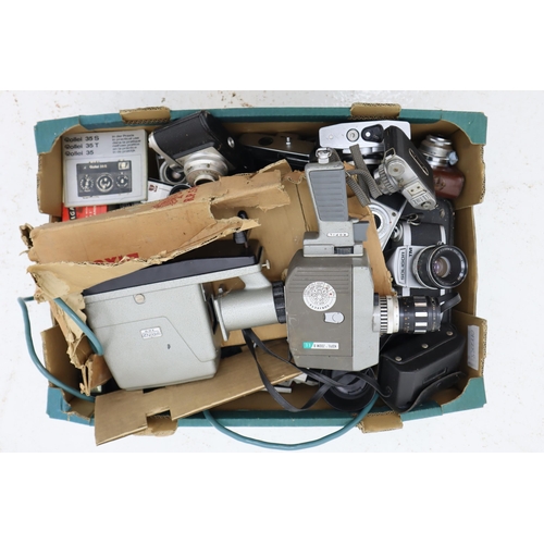 318 - A Selection of Twenty Vintage Cameras, Camera Accessories And Prinz Slide Projector (Powers On When ... 