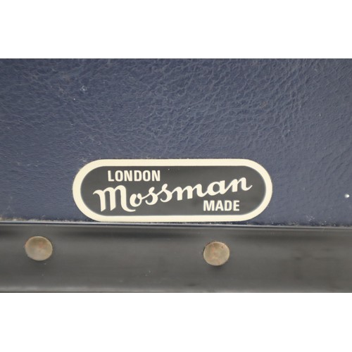 319 - Mossman Midi Sized Travel trunk with key (lock needs attention) approx 20