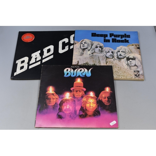 326 - Collection of Various pre-Owned 'Rock' Vinyl LP's to Include, Deep Purple, Rainbow, Bad Company, Whi... 