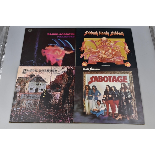 334 - Collection of Pre-owned 'Black Sabbath' Vinyl Lp's To Include, Paranoid, Sabbath Bloody Sabbath, Bla... 