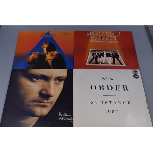 340 - Selection of 8 Vinyl LP's including The Stone Roses, Now that's what I call music II, New Order and ... 