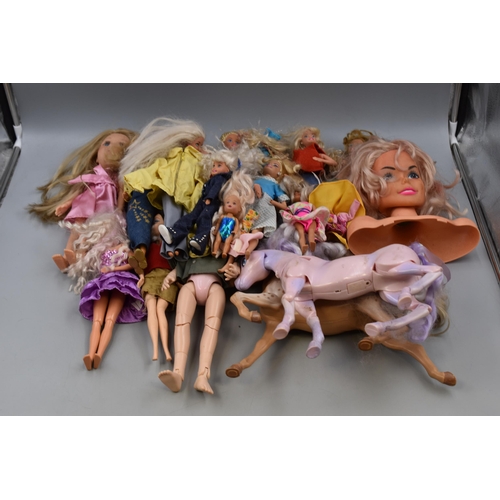 357 - A Mixed Selection of Dolls and Doll Accessories. Includes Barbie, Simba and More.