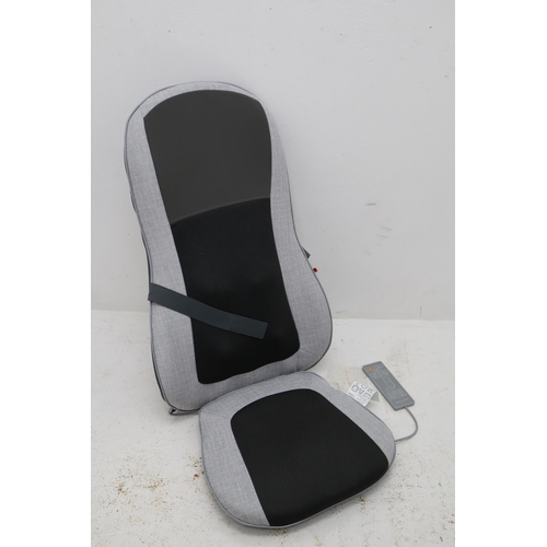 383 - Sharper Image Body Scan Shiatsu Massage Chair Pad in Box. Working When Tested.