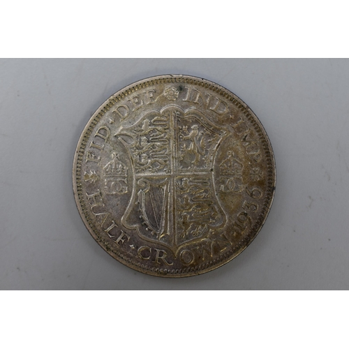 138 - George V Silver 1936 Half Crown