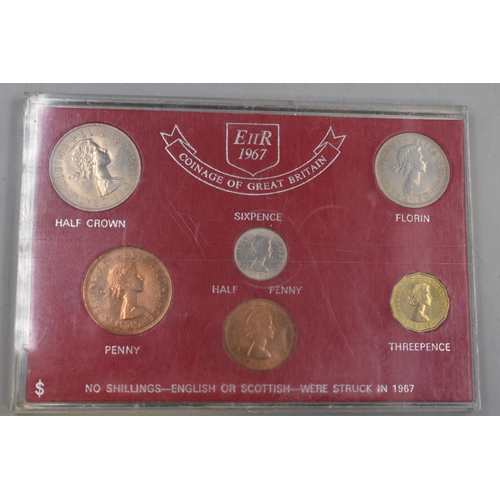 152 - Elizabeth II 1967 Coinage of Great Britain Coin set