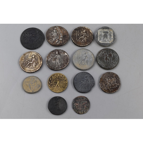 156 - Selection of Mainly Greek reproduction Classical Bronze Coinage