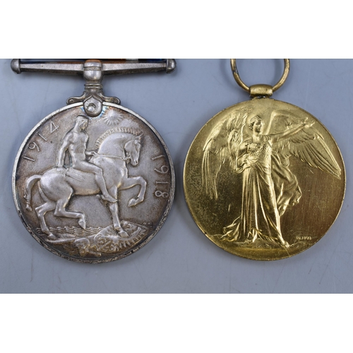 158 - WWI George V 1914 to 1918 Silver Medal and a Civilization Medal Both Awarded to 1295 PTE G Amor West... 