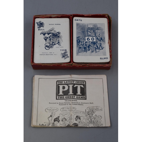 159 - A Vintage Bull & Bear Pit Card Game, With A Vintage Latin Translation Book.