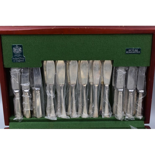 259 - A Sixty-Three Piece Arthur Price Silver Plated Cutlery Set, In Display Case.