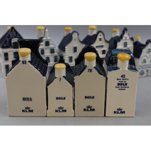 276 - Selection of Ten Dutch Numbered Delft Miniature Houses for KLM.