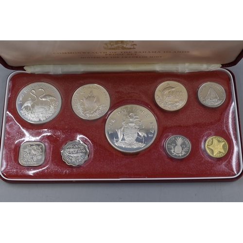 19 - Bahama Islands 1973 Commonwealth Proof Set contains Sterling and 800 Silver comes complete with Cert... 