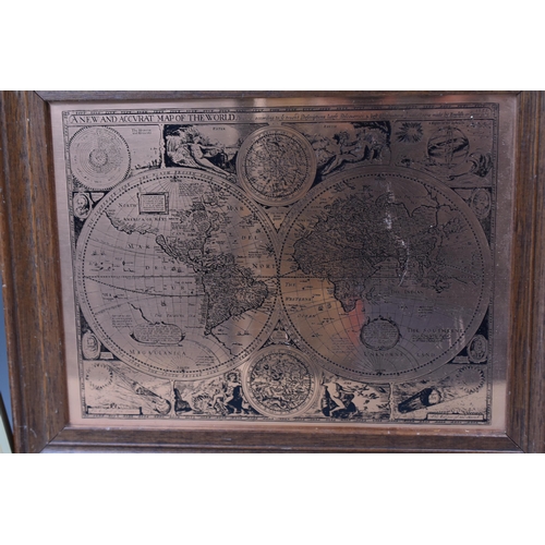 291 - Mixed Selection of A New and Accvrat Map of The World In Frames