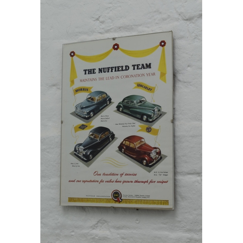 292 - Four Framed and Glazed 1950's Car Adverts. All Approx 12