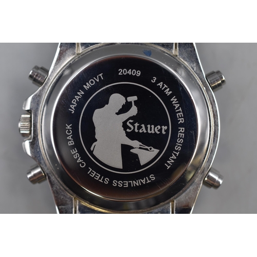 51 - Stauer Quartz Gents Watch with Presentation Case (Working)