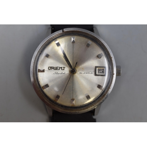 63 - Orient Starlet 30 jewels Automatic Date Watch (Working)