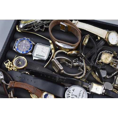 67 - Selection of Mixed Watches (Spares or Repairs)