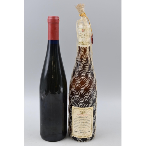 78 - Liebfraumilch 1970 Wedding Veil and a Private Reserve 1994 Bolton Wanderers bottles of Wine (both Se... 