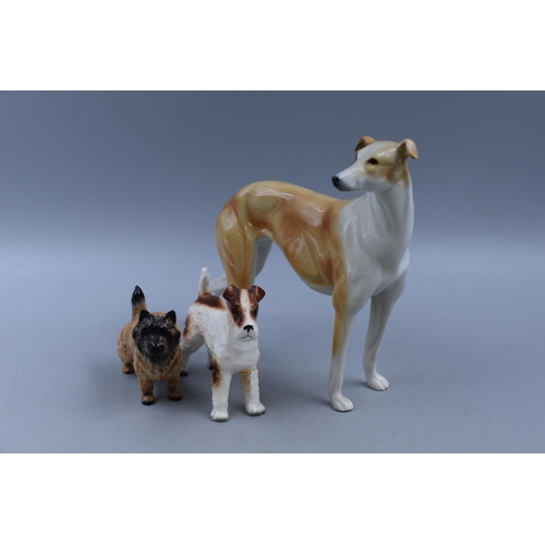 94 - Beswick cairn terrier, airedale terrier (a/f) and other