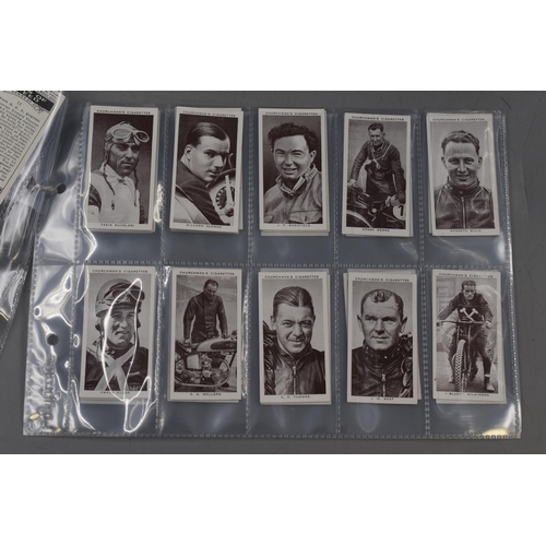 106 - A Full Set of Chruchman's King of Speed 1939 Cigarette Cards, in Plastic Wallets.