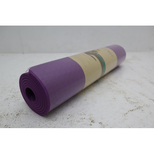 352 - Six New Pink and Purple Yoga Mats Complete with Carry Bags and Boxes. Four Pink and Two Purple.