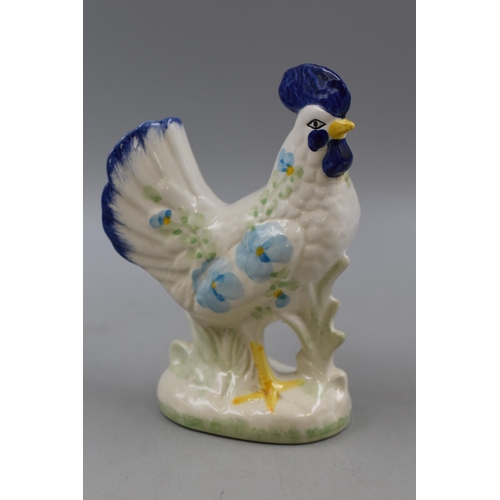 180 - Mixed Selection to include Two Ceramic Hens (a/f) and a Ceramic Cockerel. Largest approx. 6”