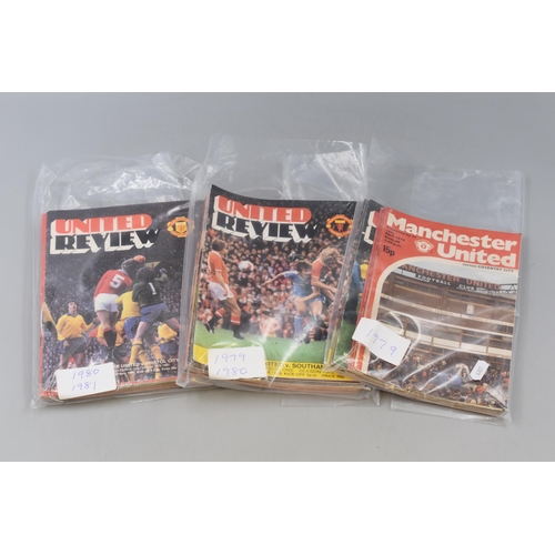 360 - Manchester United Match Day Programmes from 1979 to 1981