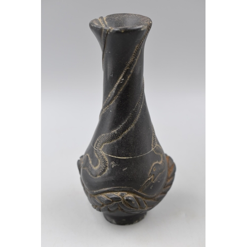 188 - Classical Marble Vase with Snake Decoration (7